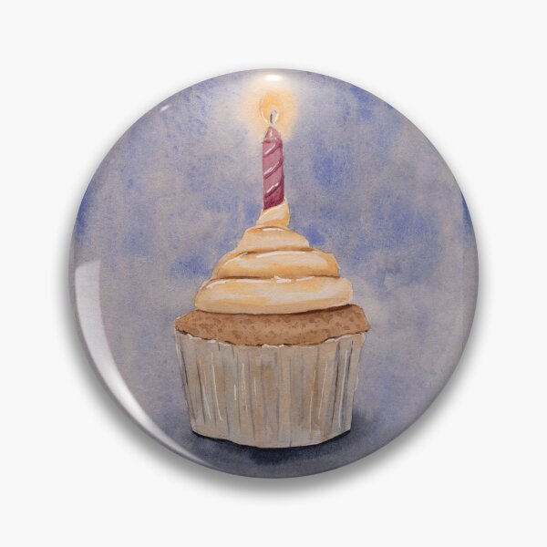 Item preview, Birthday Cupcake - Watercolour Painting designed and sold by Pattokarts.