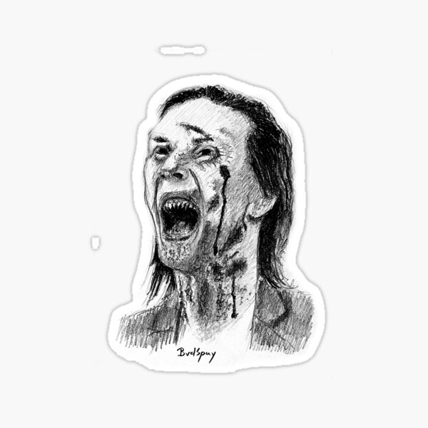 Vampire scream Sticker