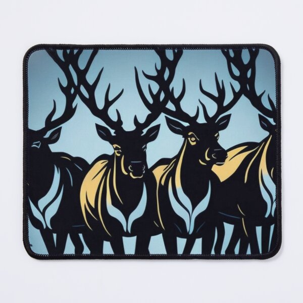 Item preview, reindeer team on winter sky designed and sold by Berniaczek.