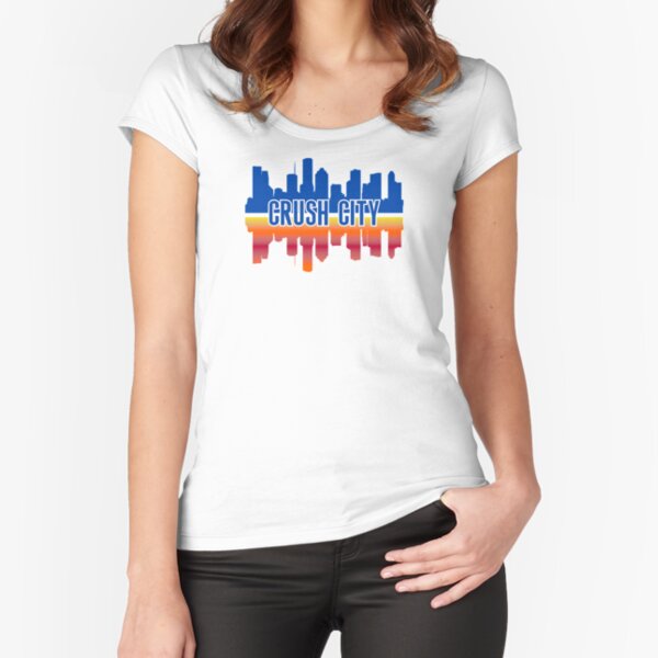 Houston Astros Crush City Baseball Skyline Graphic Adult Short