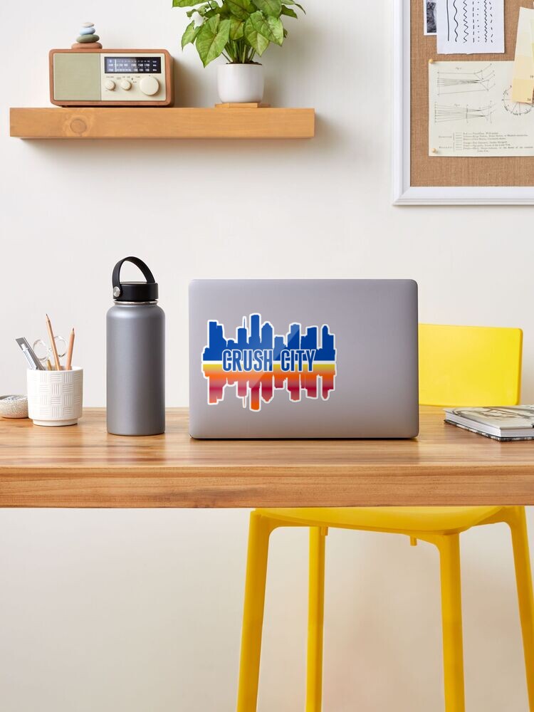 Houston Nickname Crush City Skyline Sticker for Sale by Sport-Your-Gear