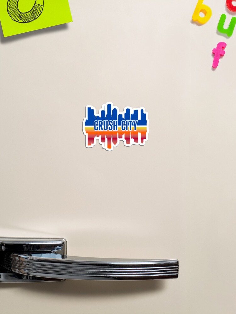 Houston Nickname Crush City Skyline Sticker for Sale by Sport-Your-Gear