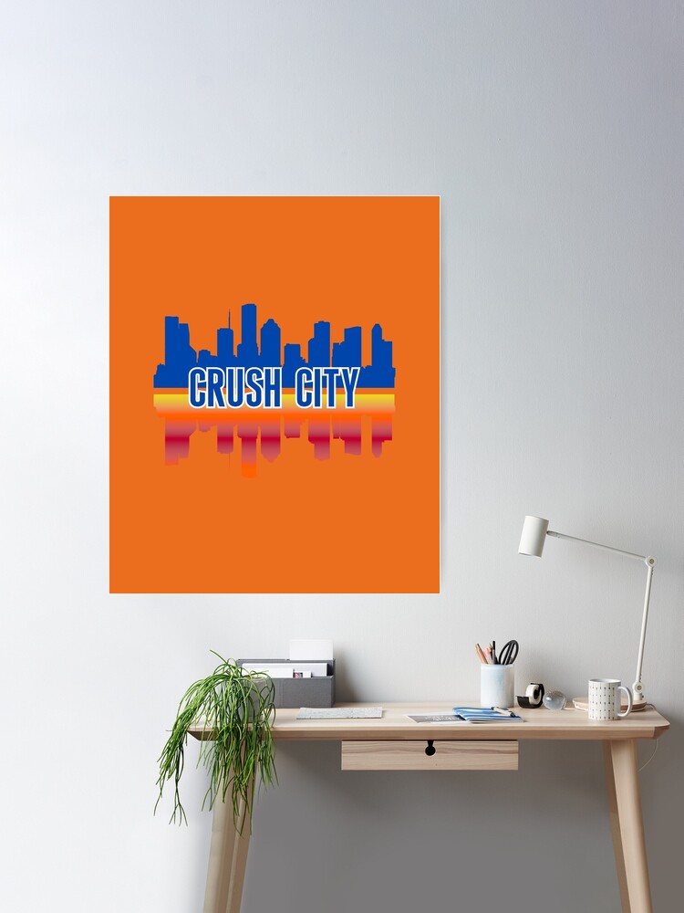 Houston Nickname Crush City Skyline | Art Board Print