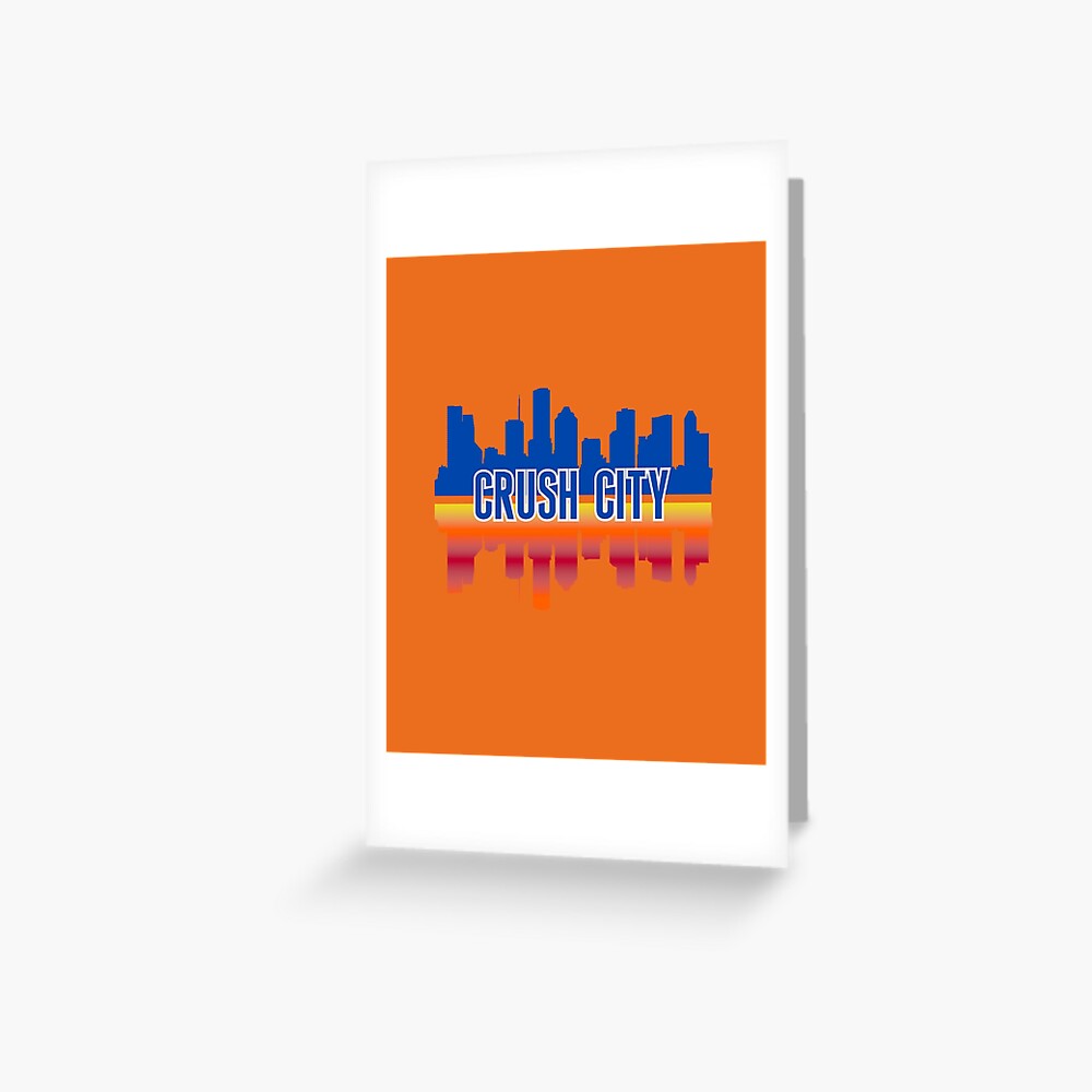 Houston Nickname Crush City Skyline | Art Board Print