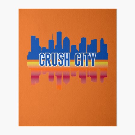 Houston Nickname Crush City Skyline | Art Board Print