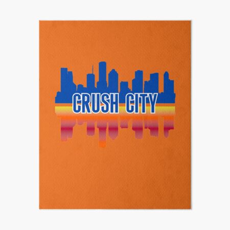 Houston Nickname Crush City Skyline | Art Board Print