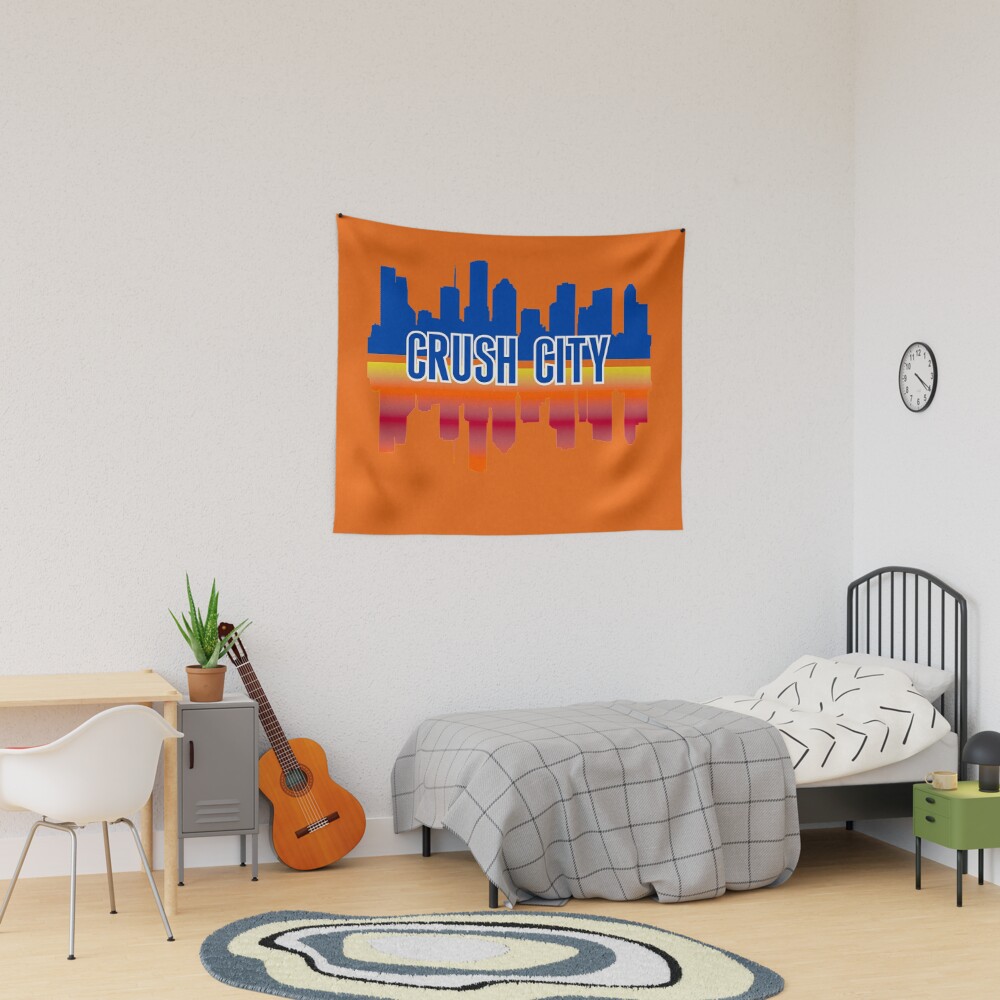 Houston Nickname Crush City Skyline | Tapestry