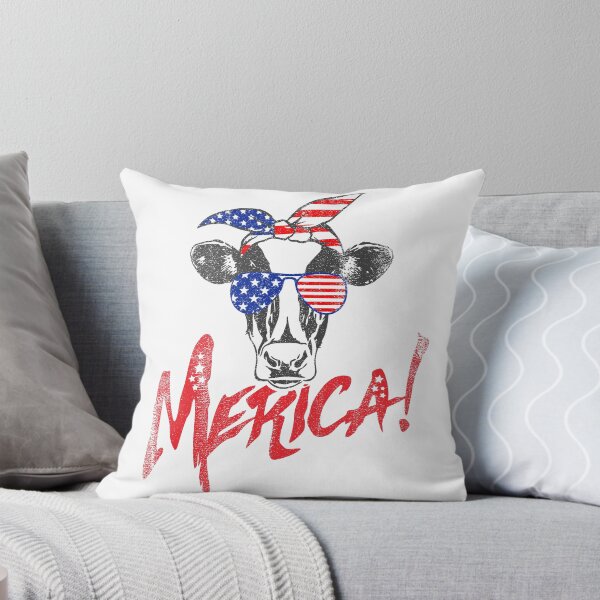Item preview, Cow Merica I Love America Women Men Costume USA Flag Fourth Of July American Pride designed and sold by shoptshirtswag.