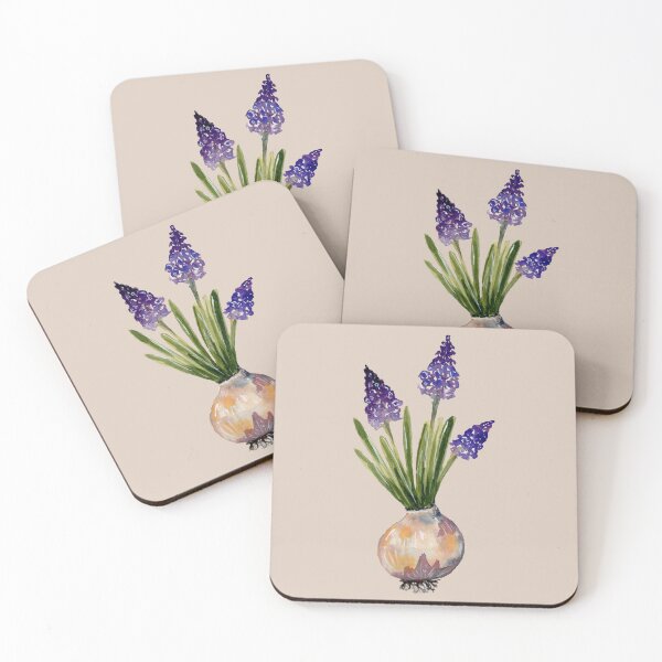 Item preview, Grape Hyacinths Bulb - Watercolour Painting designed and sold by Pattokarts.