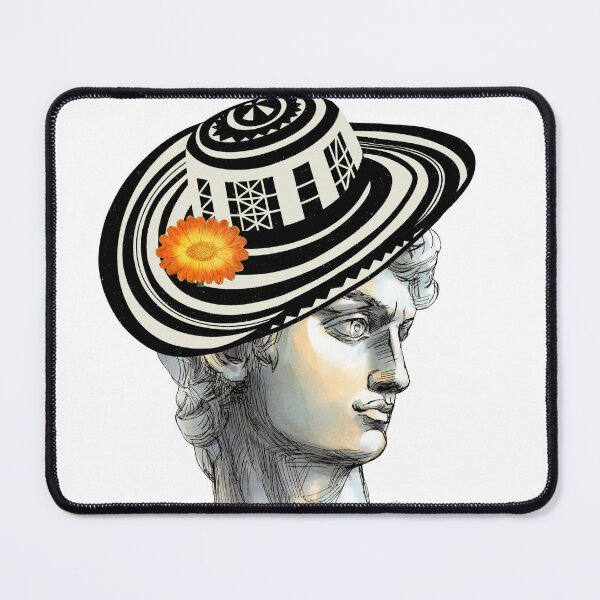 Item preview, Cap-tivating Artistry: Michelangelo's David in a Colombian Vueltiao Hat designed and sold by Coastal Garden Design Studio.