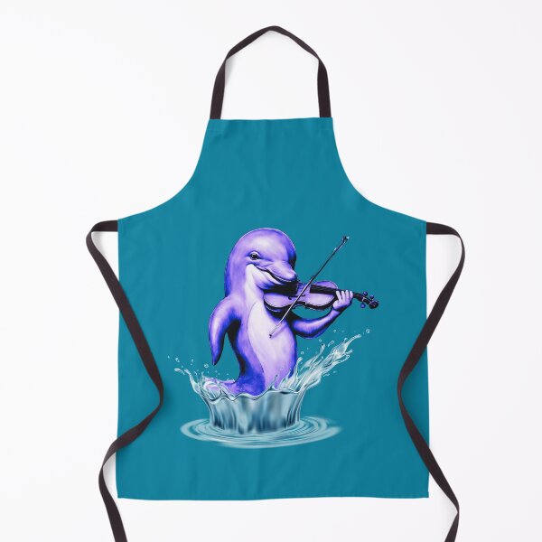 Item preview, Happy Dolphin Playing the Fiddle/Violin designed and sold by Urban-Celt.