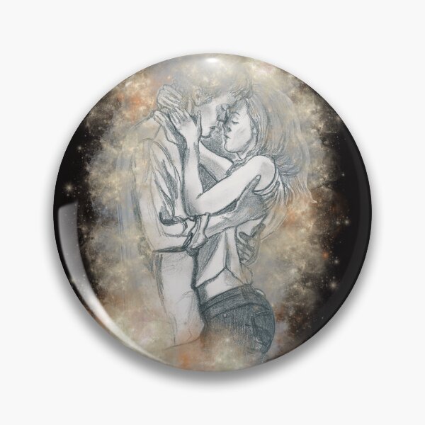 Item preview, "All That's Swallowed by Stars" A warm embrace, Pencil Sketch and Graphic Design designed and sold by Lunardreams54.