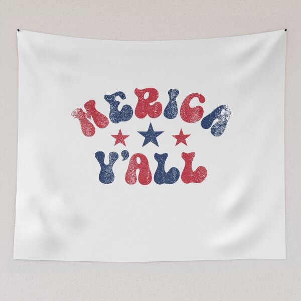 Item preview, Merica Y'all I Love America Women Men Costume USA Flag Fourth Of July American Pride designed and sold by shoptshirtswag.
