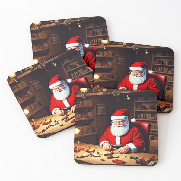 Item preview, Santa Making More Toys designed and sold by KoliBabb.