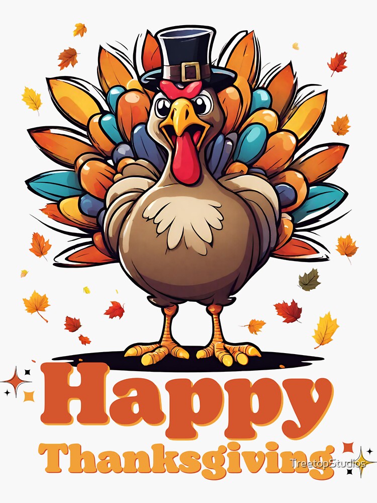 Happy Thanksgiving Day in 2023' Sticker