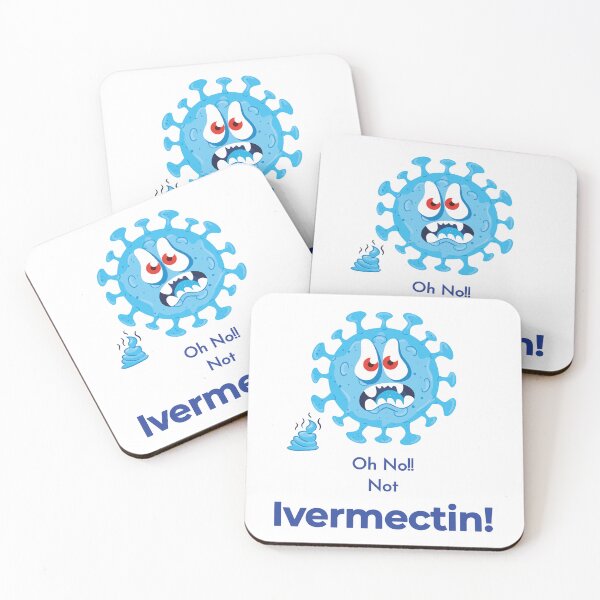 Item preview, Funny Scared of Ivermectin Virus design designed and sold by FuddalanDesigns.