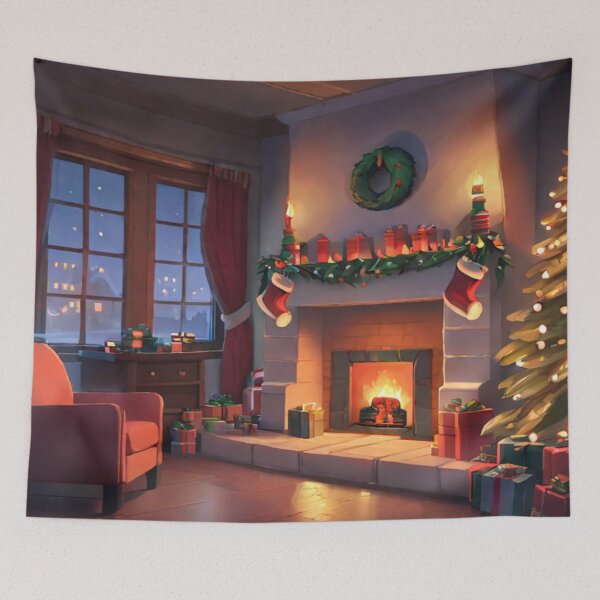 Item preview, Christmas Eve Fireplace designed and sold by KoliBabb.