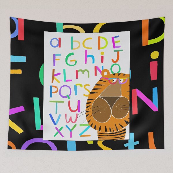Item preview, Tiger Alphabet Educational Art By Carla Daly designed and sold by Carla Daly.