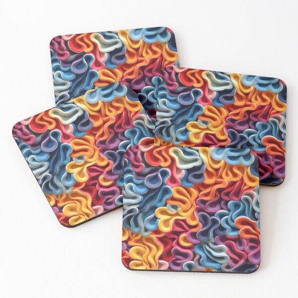 Item preview, Retro design that is reminiscent of floral pop art motifs made of fabric, wool and felt designed and sold by Pflugart.