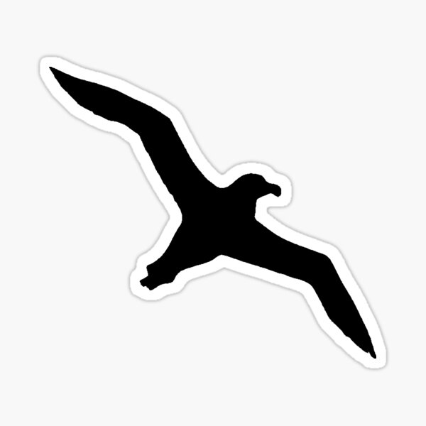 Item preview, The Albatross That Observes The Ocean Seabird Silhouette designed and sold by taiche.