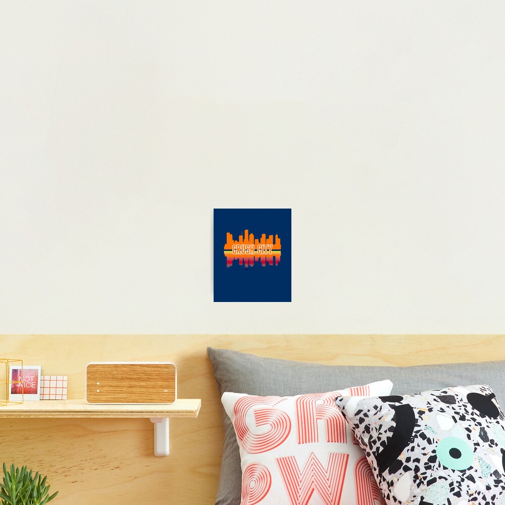 Houston Nickname Crush City Skyline | Art Board Print