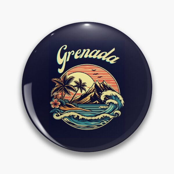Item preview, Grenada Retro Vintage designed and sold by TsunamiBlue.