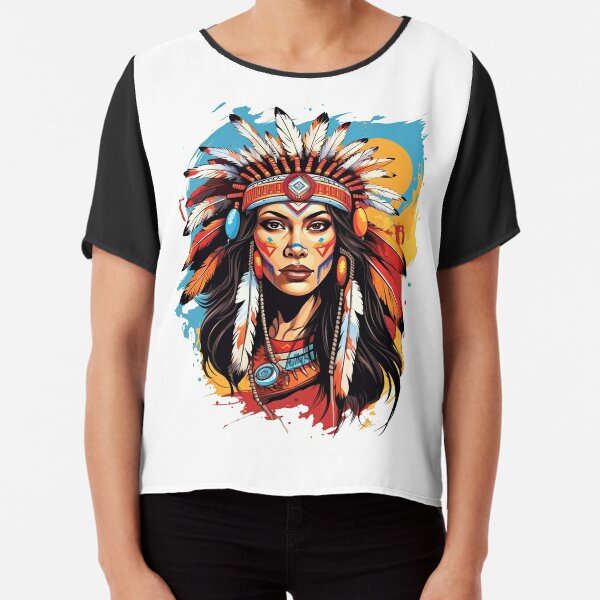 Gift For Native American Traditional Native Clothes Long Sleeve Shirt T  Shirt LN