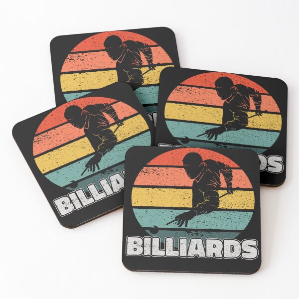 Artikelvorschau, Billard Billardspieler Retro Vintage Sonnenuntergang entworfen und verkauft von Thomas Remmers.