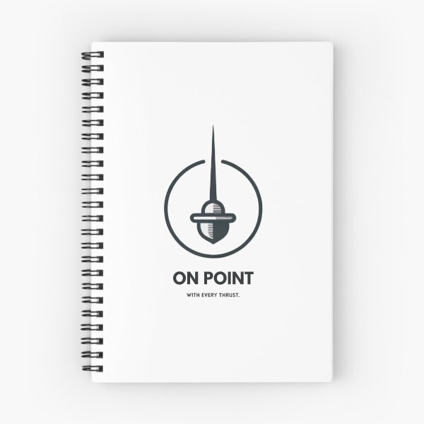 Item preview, “On Point with Every Thrust”, fencing slogan designed and sold by VoilaPrint.