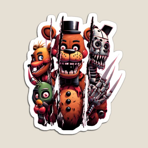 Mini FNAF Stickers, CUTE, Die Cut, Five Nights of Horror 