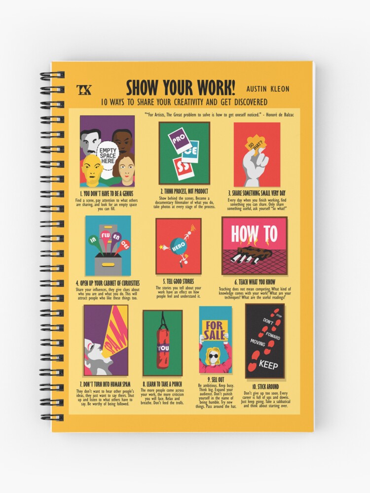 Show Your Work! (Austin Kleon)&quot; Journal for Sale by TKsuited 
