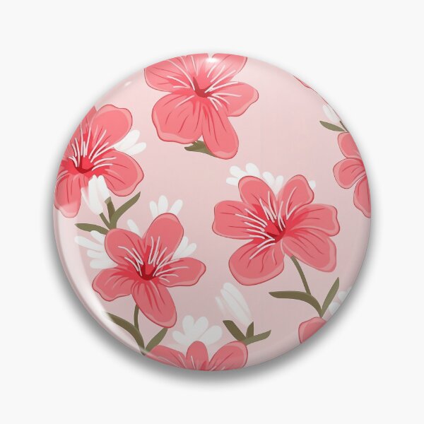 Item preview, Hand painted pink and white flowers, seamless pattern designed and sold by exitbird.