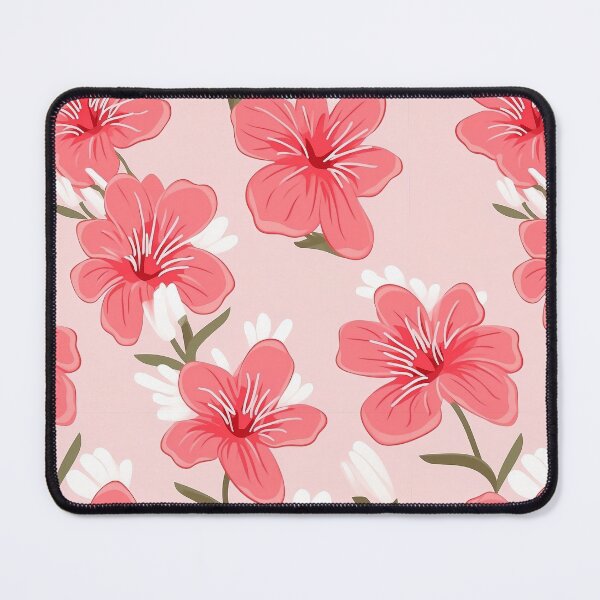 Item preview, Hand painted pink and white flowers, seamless pattern designed and sold by exitbird.