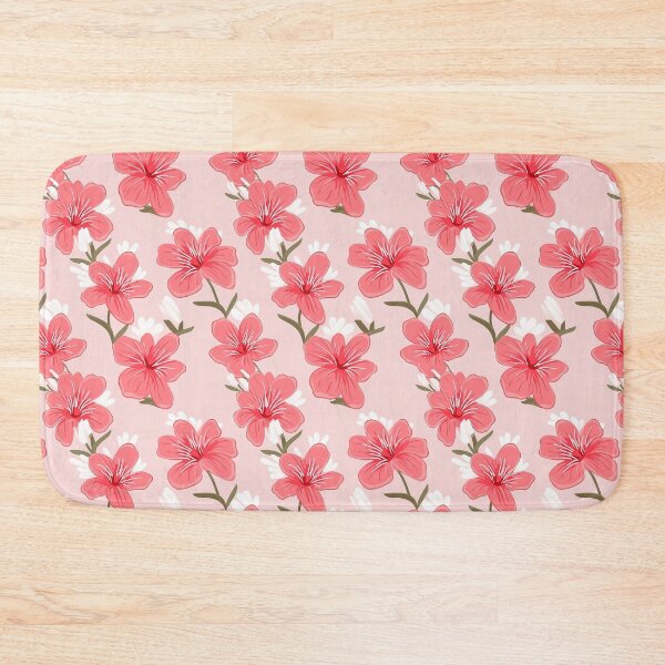 Item preview, Hand painted pink and white flowers, seamless pattern designed and sold by exitbird.