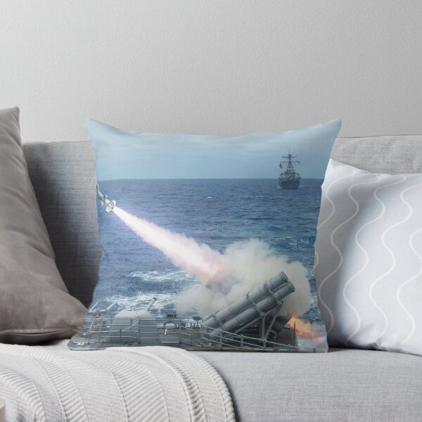Item preview, STK109617M-A Harpoon missile is launched from USS Shiloh. designed and sold by StocktrekImages.