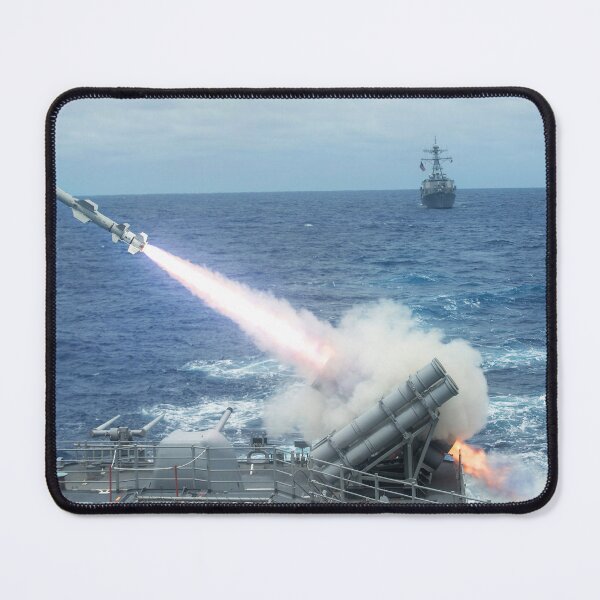 Item preview, STK109617M-A Harpoon missile is launched from USS Shiloh. designed and sold by StocktrekImages.