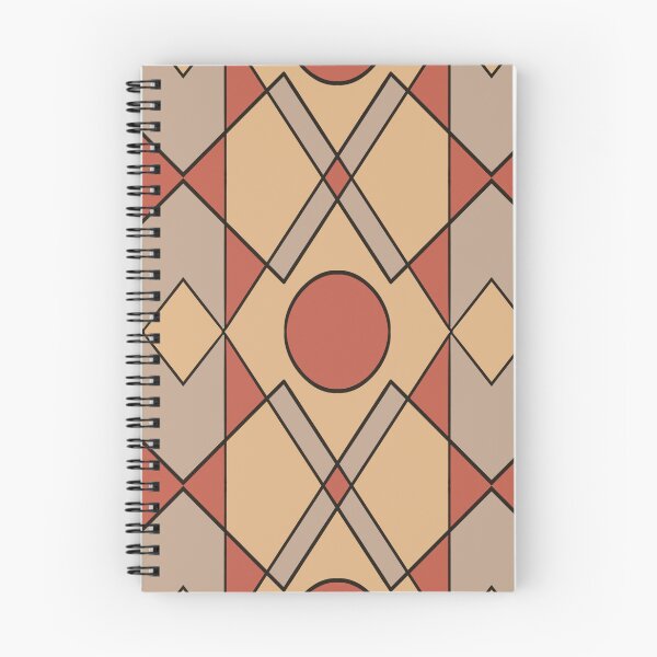 Item preview, Retro Tribal Shapes Red/Orange designed and sold by Virtual Pathfinder.