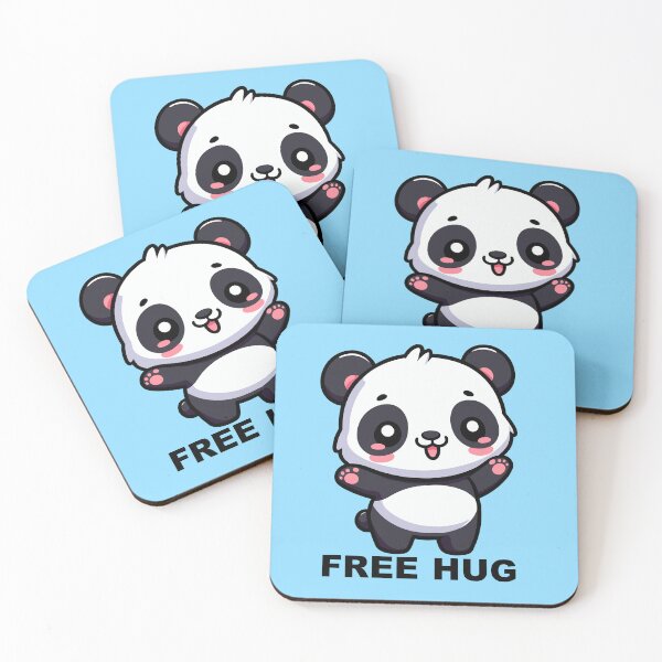 Item preview, Panda Kawaii (Free Hug) designed and sold by cave-canvas.