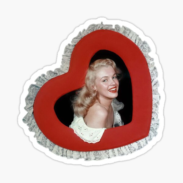 Marilyn Monroe Vintage Valentine Sticker