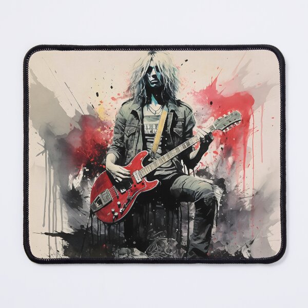 Item preview, Male Grunge Rocker Holding Guitar designed and sold by dcrc.