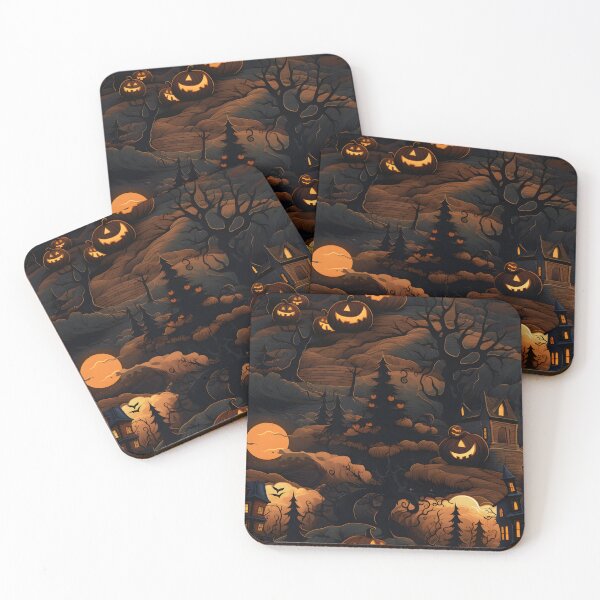 Item preview, Halloween night seamless 1 designed and sold by Witchanun Komutthong.