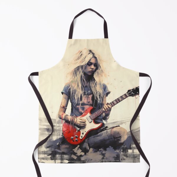 Item preview, Female Grunge Rocker Playing Guitar designed and sold by dcrc.
