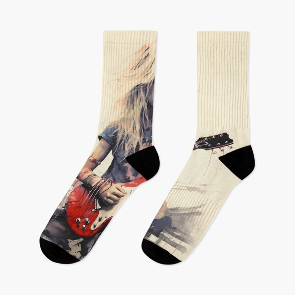 Item preview, Female Grunge Rocker Playing Guitar designed and sold by dcrc.