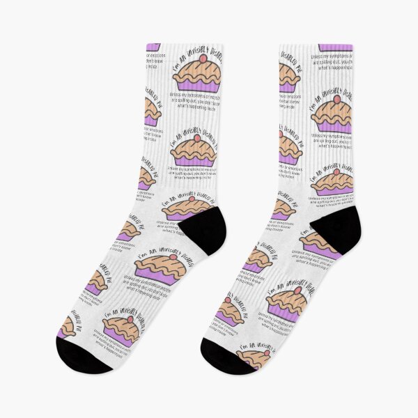 Item preview, I'm an invisibly disabled pie (version 2) designed and sold by Rebecca Tyler-Squires.