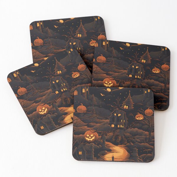 Item preview, Halloween night seamless 2 designed and sold by Witchanun Komutthong.