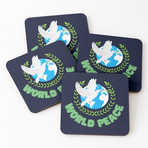 Item preview, World Peace with dove  flying over the globe- Social cause Collection designed and sold by mndesignworx.