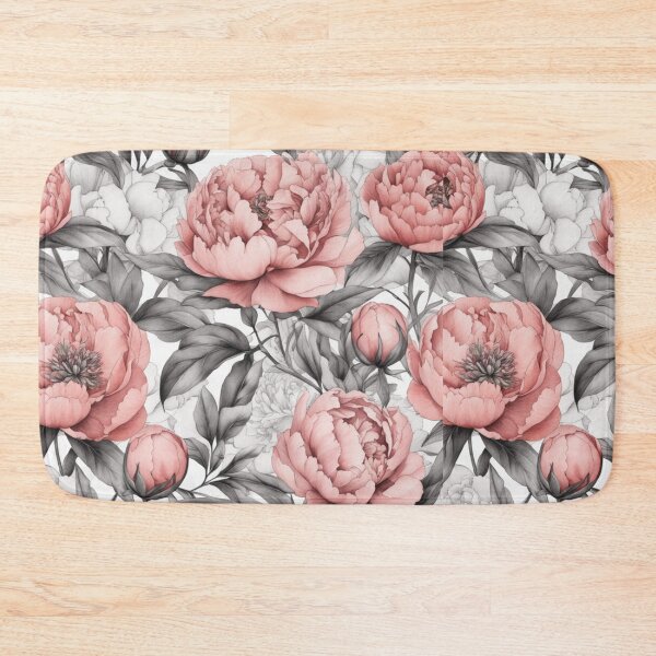 Artikelvorschau, Peony Garden, Pastellrosa, Grau, Ruhe, Minimalismus. entworfen und verkauft von My-fake-places.