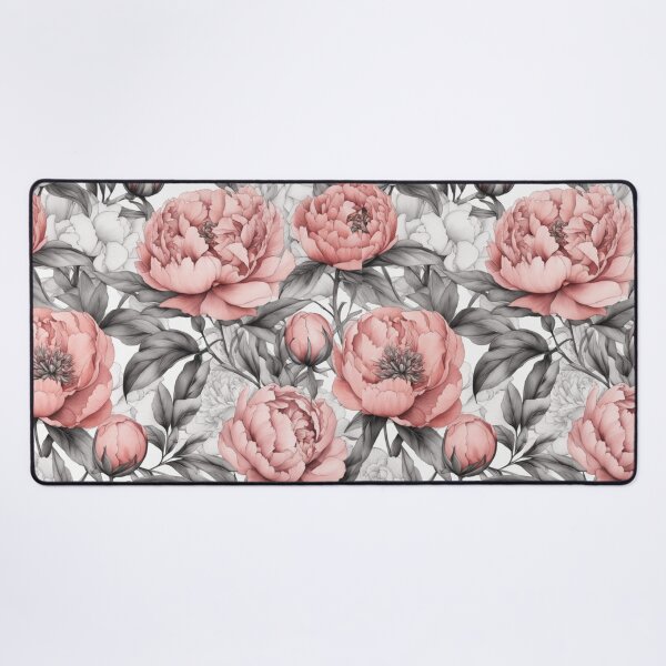 Item preview, Peony Garden, pastel pink, gray, calm, minimalism. designed and sold by My-fake-places.