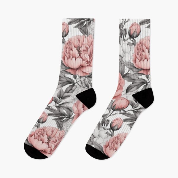 Item preview, Peony Garden, pastel pink, gray, calm, minimalism. designed and sold by My-fake-places.