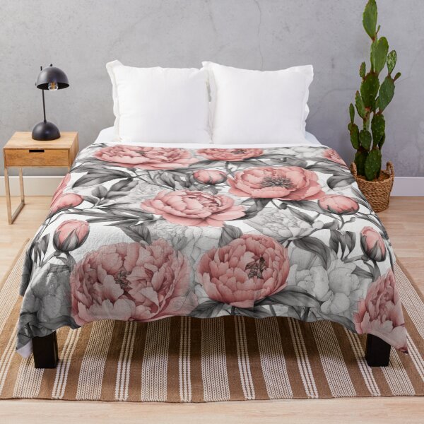 Item preview, Peony Garden, pastel pink, gray, calm, minimalism. designed and sold by My-fake-places.